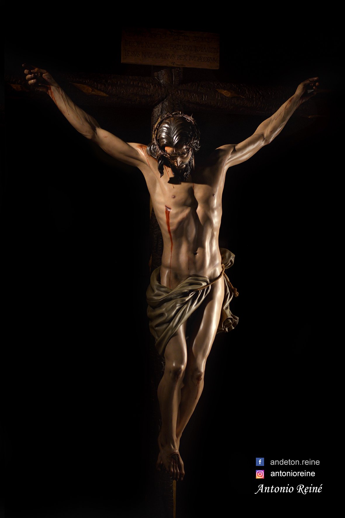Cristo de la Paz, close-up detail